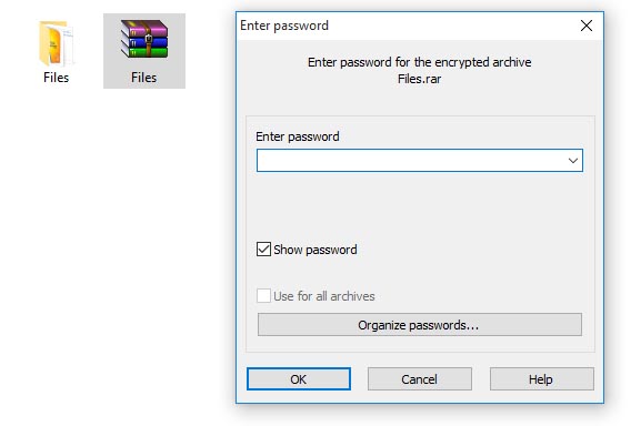 Enter RAR Password
