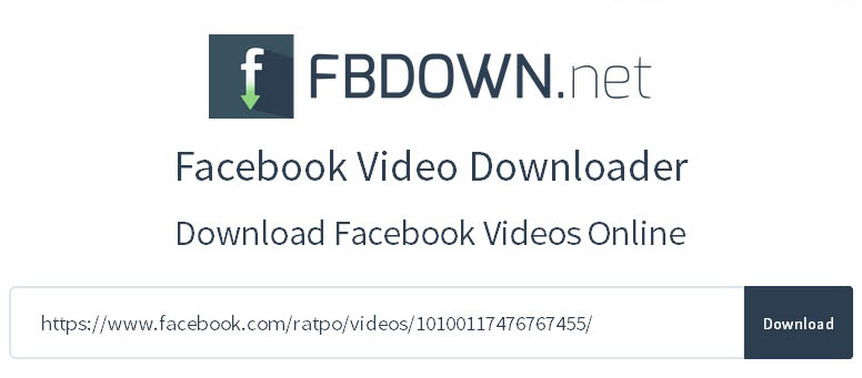 how download facebook video online