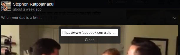 Facebook video url