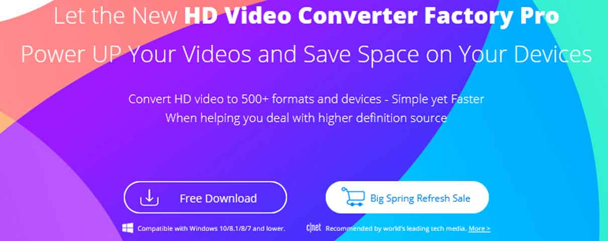 convert any video using hd video converter factory pro