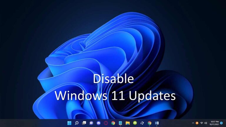 disable windows 11 updates