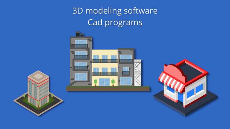 3D modeling software and Cad programs