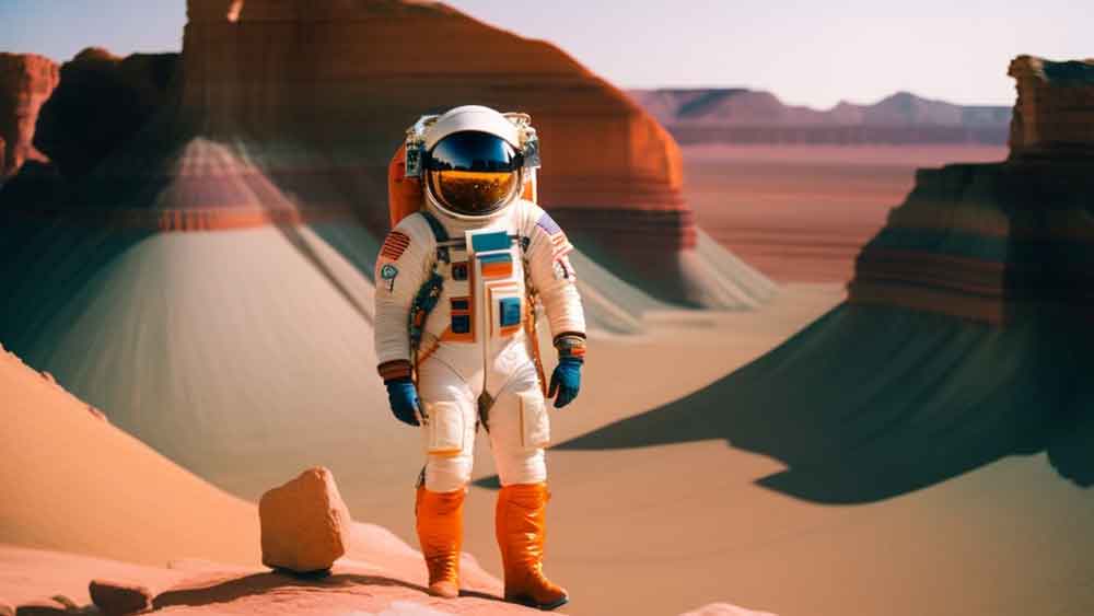 NASA on Mars AI art