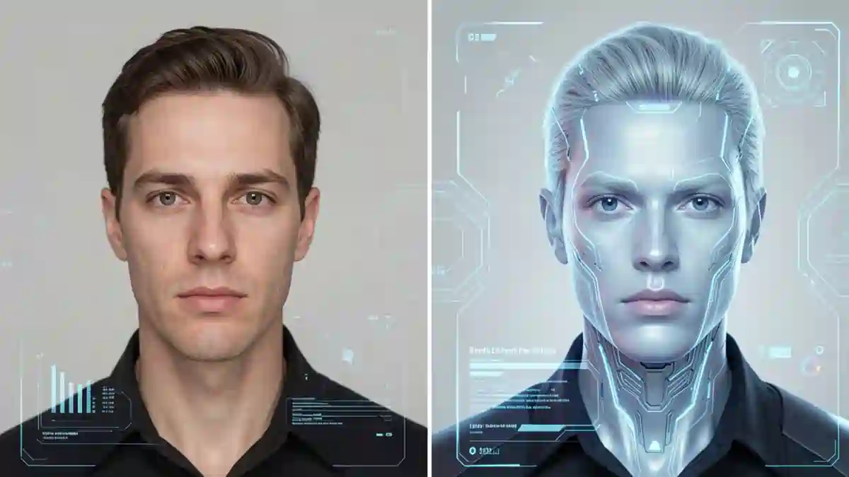 AI Video Cloning real vs AI generated human video comparison