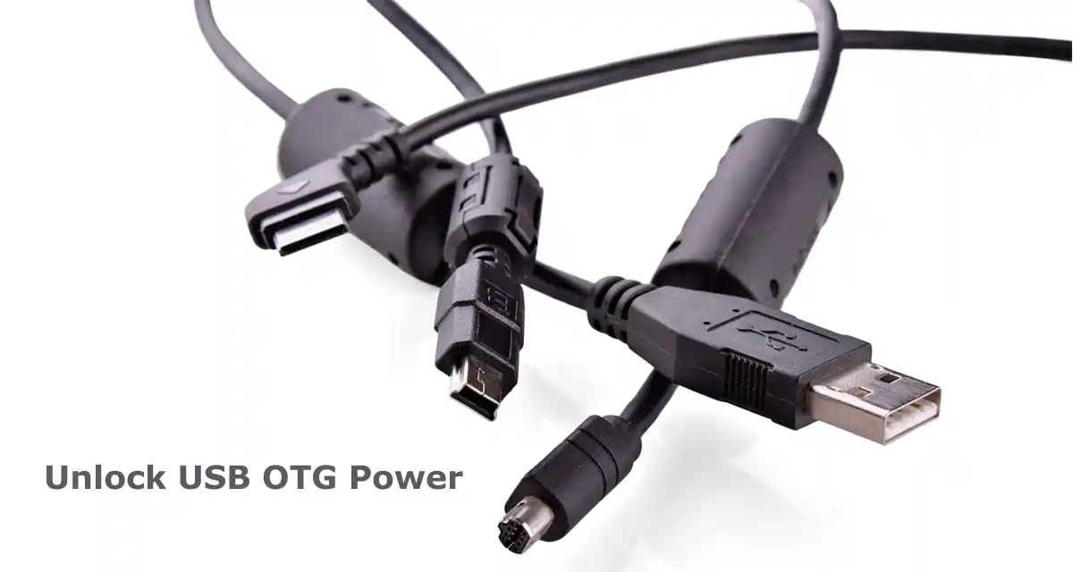 USB OTG cable uses connecting pendrive to smartphone for file transfer